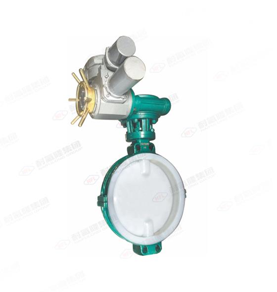 衬氟电动蝶阀（对夹式）